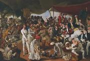 Johann Zoffany A Cockfight in Lucknow oil painting
